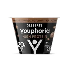 YOUPHORIA ΚΡΕΜΑ ΚΑΚΑΟ HIGH PROTEIN 180γρ