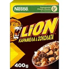 LION Δημητριακά Ολικής Άλεσης Καραμέλα Σοκολάτα 400gr