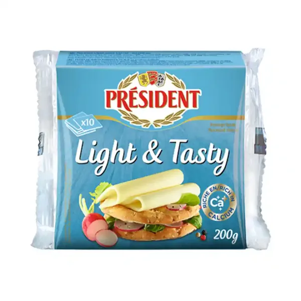 President Τυρί Φέτες Toast Light 200gr
