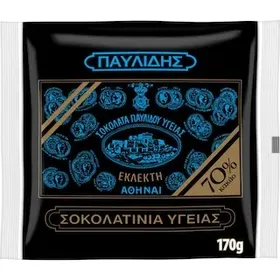ΠΑΥΛΙΔΗΣ Σοκολατάκια Υγείας 70% Κακάο Mini 170g