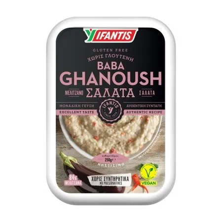 Μελιτζανοσαλάτα IFANTIS Baba Ghanoush Vegan Χωρίς γλουτένη 250g