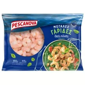 PESCANOVA ΓΑΡΙΔΕΣ ΙΝΔΟ-ΕΙΡΗΝIKOY ΧΩΡΙΣ ΚΕΛΥΦΟΣ ΜΕΓΑΛΕΣ 350g