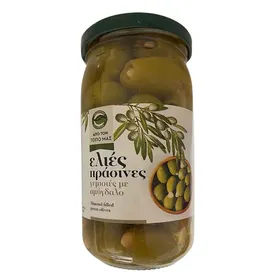 Μασούτης Από Τον Τόπο Μας Ελιές Πράσινες Γεμιστές Με Αμύγδαλο 350γρ.