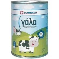 ECONOMY Γάλα Συμπυκνωμένο Πλήρες 7,5% Λιπαρά 410gr