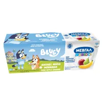 ΜΕΒΓΑΛ Maniacs Bluey Επιδόρπιο Γιαουρτιού Αχλάδι Μήλο Μπανάνα 3x140g