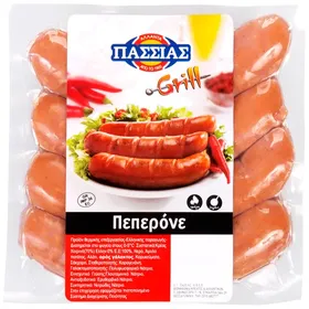ΠΑΣΣΙΑΣ λουκάνικα grill πεπερόνε 380γρ.