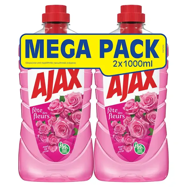 Ajax Fete De Fleur Υγρό Καθαριστικό Ρόδο Της Αυγής 2x1lt.