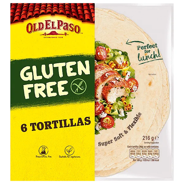 OLD EL PASO GLUTEN FREE TORTILLAS 216ΓΡ.