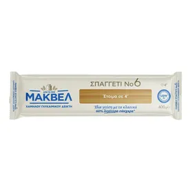 Μακαρόνια Νο6 χαμηλού γλυκαιμικού δείκτη 400gr