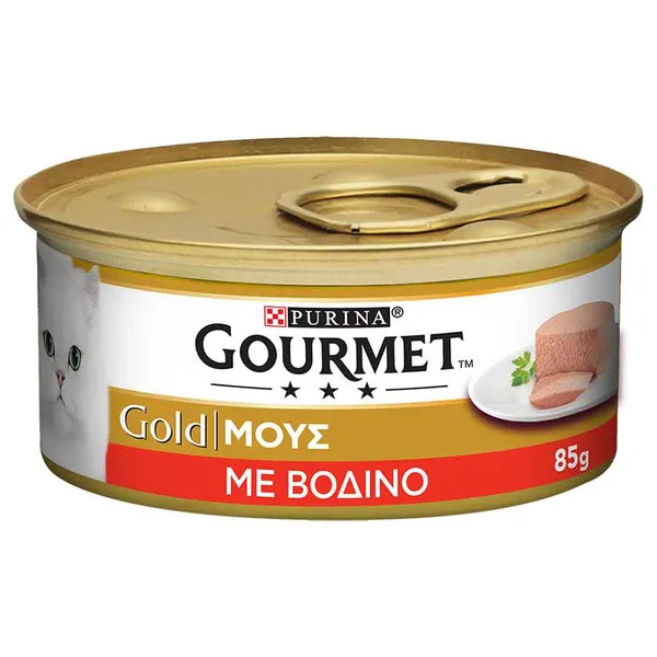 Purina Gourmet Gold Γατοτροφή Μους Βοδινό 85γρ.