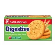 ΠΑΠΑΔΟΠΟΥΛΟΥ Digestive Μπισκότα Vegan Χωρίς ζάχαρη 250g