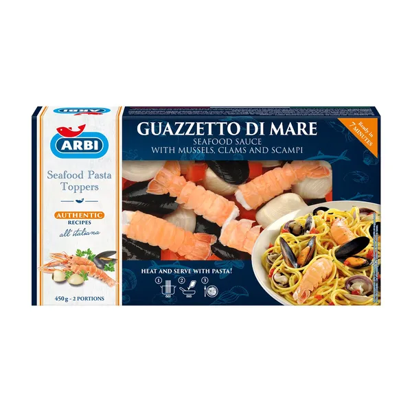 Σάλτσα Ποικιλίας Θαλασσινών ARBI με Καραβίδες & Μύδια Χωρίς γλουτένη 450g