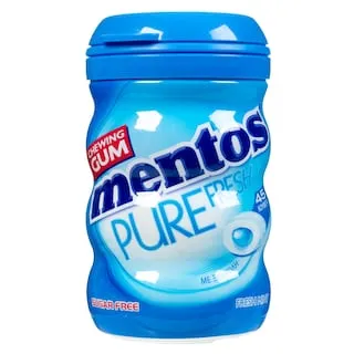 MENTOS Τσίχλες Pure Fresh Μέντα 90g