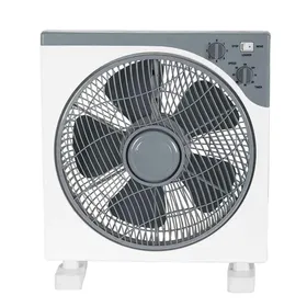 Ανεμιστήρας box fan EUROLAMP άσπρος-γκρι Φ37 45W