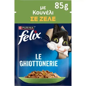 Purina Felix Γατοτροφή Κουνέλι Σε Ζελέ 85γρ.