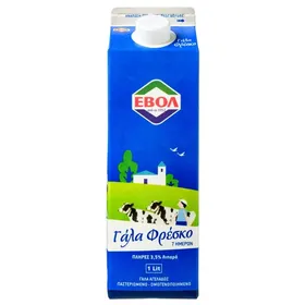 ΕΒΟΛ Φρέσκο Γάλα Πλήρες 3,5% Λιπαρά 1Lt