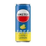 AMSTEL Μπύρα Free Λεμόνι Χωρίς Αλκοόλ Κουτί 330ml