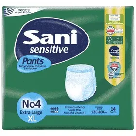 Sani Pants Εσώρουχα Ακράτειας Ν.4 Extra Large 14 τεμ.
