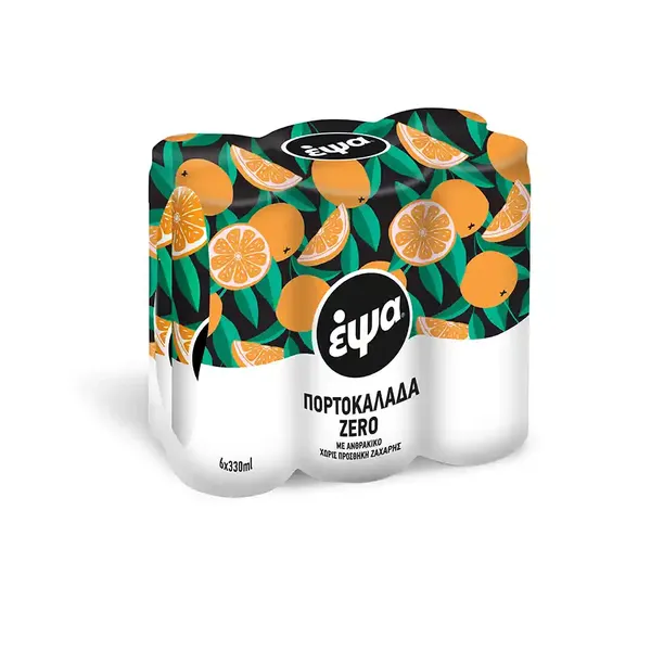 Έψα Zero Πορτοκαλάδα 6x330ml.