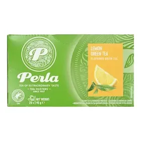 PERLA BEVERAGES Πράσινο Τσάι Λεμόνι 20x2g