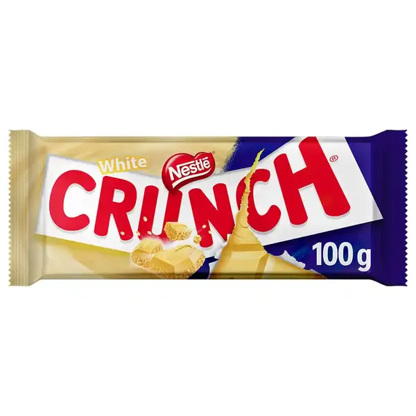 Nestle Crunch Σοκολάτα Λευκή Χωρίς Γλουτένη 100γρ.
