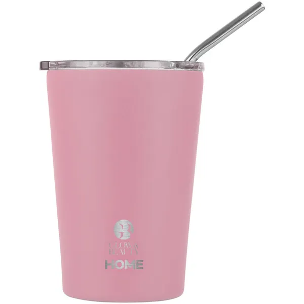 coffee mug 400ml ή θερμός 500ml ανοξείδωτο ροζ ή μαύρο ή μπλε