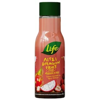 LIFE Φυσικός Χυμός Λίτσι Dragon Fruit 1lt