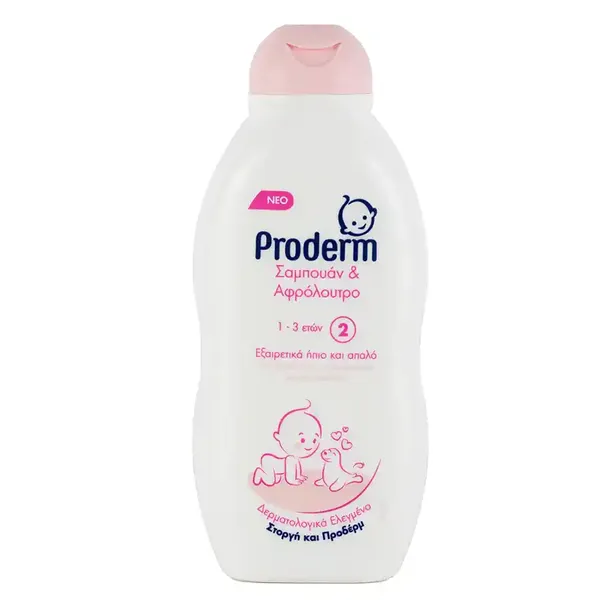 Proderm Παιδικό Σαμπουάν & Αφρόλουτρο 1-3Ετών 200ml.