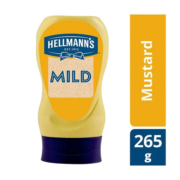 Hellmann's Απαλή  Μουστάρδα Σε Πλαστικό Top Down 265g