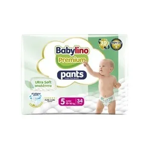 Πάνες βρακάκι Babylino Premium Pants No5 34τεμ.