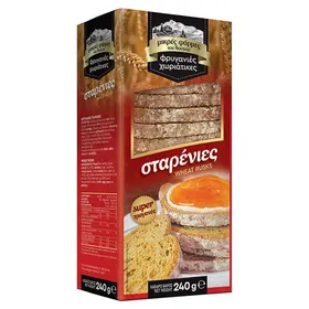 χωριάτικες φρυγανιές σίτου 240γρ.