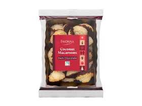 Coconut Macaroons με μαύρη σοκολάτα