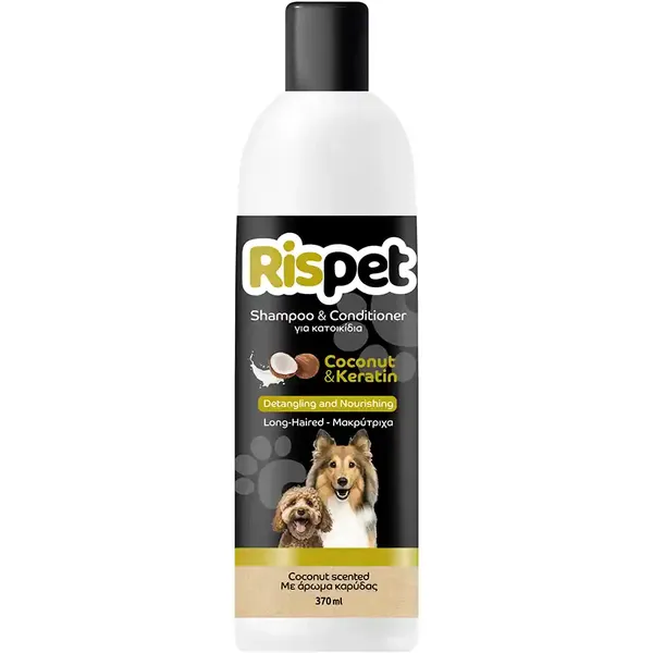 Σαμπουάν για κατοικίδια RISPET coconut & keratin 370ml