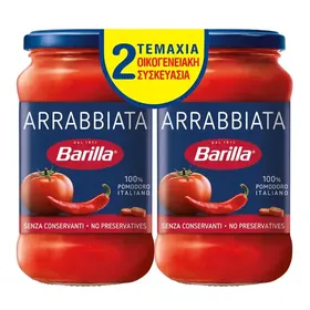 Barilla Σάλτσα Arrabbiata Οικογενειακή Συσκευασία 2x400γρ.