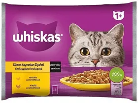 Whiskas υγρή τροφή γάτας σε φακελάκι 4x85γρ.