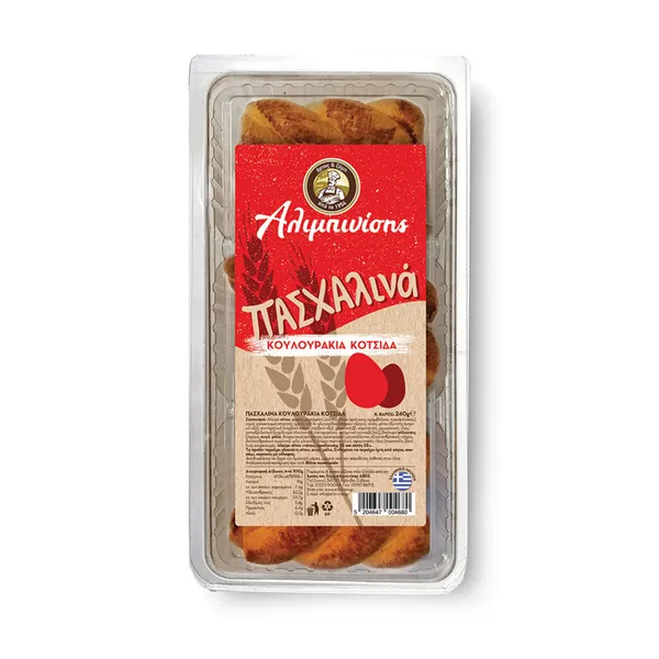 Πασχαλινά κουλουράκια κοτσίδα 240γρ.