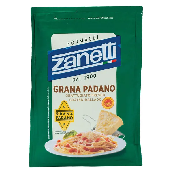 Τριμμένο τυρί grana padano ZANETTI 100gr