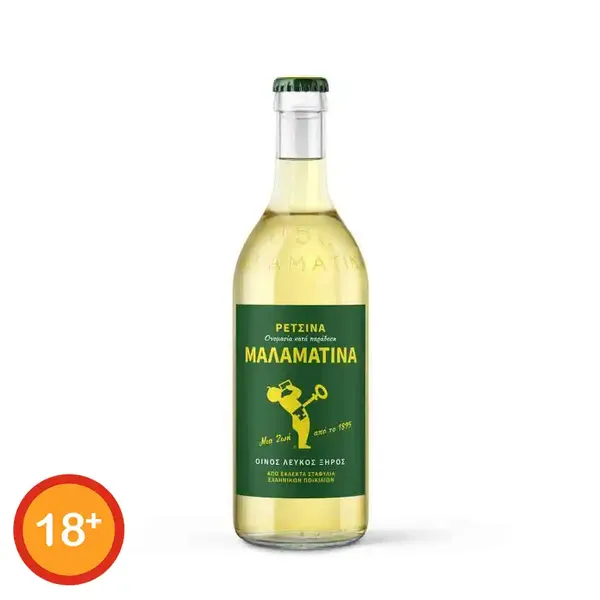 Μαλαματίνα Ρετσίνα 500ml. (Επιστρεφόμενη Φιάλη)