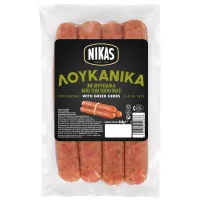 Λουκάνικα με Μυρωδικά Χωρίς Γλουτένη Νίκας 4τμχ / 340g