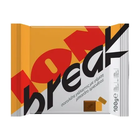 ΙΟΝ Break Σοκολάτα Γάλακτος με γέμιση Μπισκότο Speculoos 100g