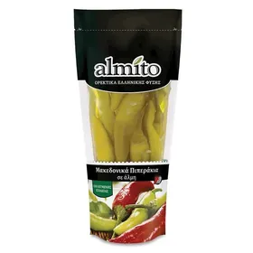 Μακεδονικά πιπεράκια πράσινα ALMITO σε άλμη