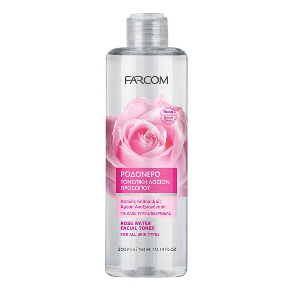 Farcom Rose Τονωτική Λοσιόν Προσώπου 300ml.