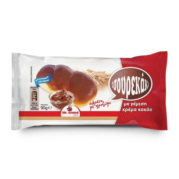 MrGrand Τσουρεκάκι Με Κρέμα Κακάο 90γρ.