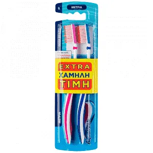 Aquafresh Deep Reach Medium Οδοντόβουρτα Duopack