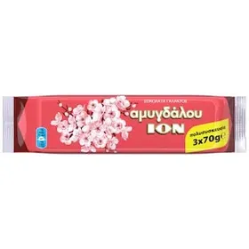 ΙΟΝ Σοκολάτα Γάλακτος Αμυγδάλου 3x70g