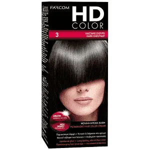 HD Color Σετ Βαφής Μαλλιών Ν3 Καστανό Σκούρο