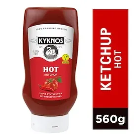 ΚΥΚΝΟΣ Κέτσαπ Hot Πικάντικη Top Down 560g