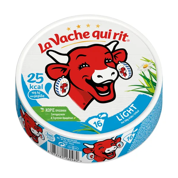 Κρεμώδες Τυρί LA VACHE QUI RIT Light σε τρίγωνα 16τεμ 267g