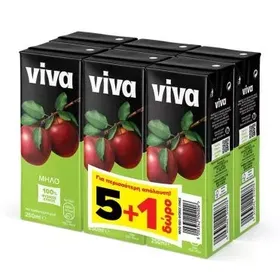 VIVA FRESH ΜΗΛΟ ΦΧ.5+1ΔΩΡΟ 250ML.