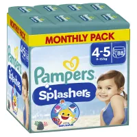 Πάνες-Μαγιό Pampers Splashers Μέγεθος 4-5 (9-15 kg) (8 x 11τεμ)